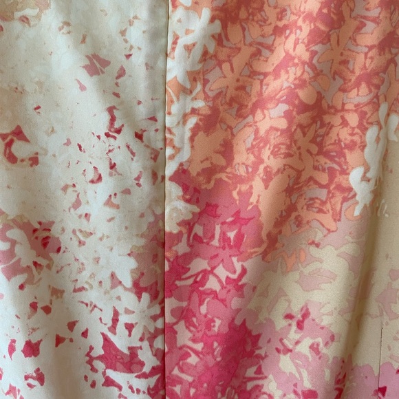 Ann Taylor - Loft Dress 👗 in Stunning Pink Florals and Tan Colors🌸🌸Super Soft - Picture 6 of 12